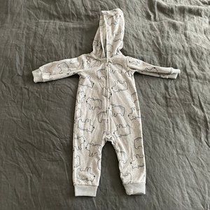 Carters Hoooded Zip Up Fleece 12M